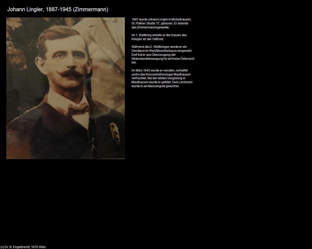 Johann Lingler (Michelhausen) in Kulturatlas-NIEDERÖSTERREICH