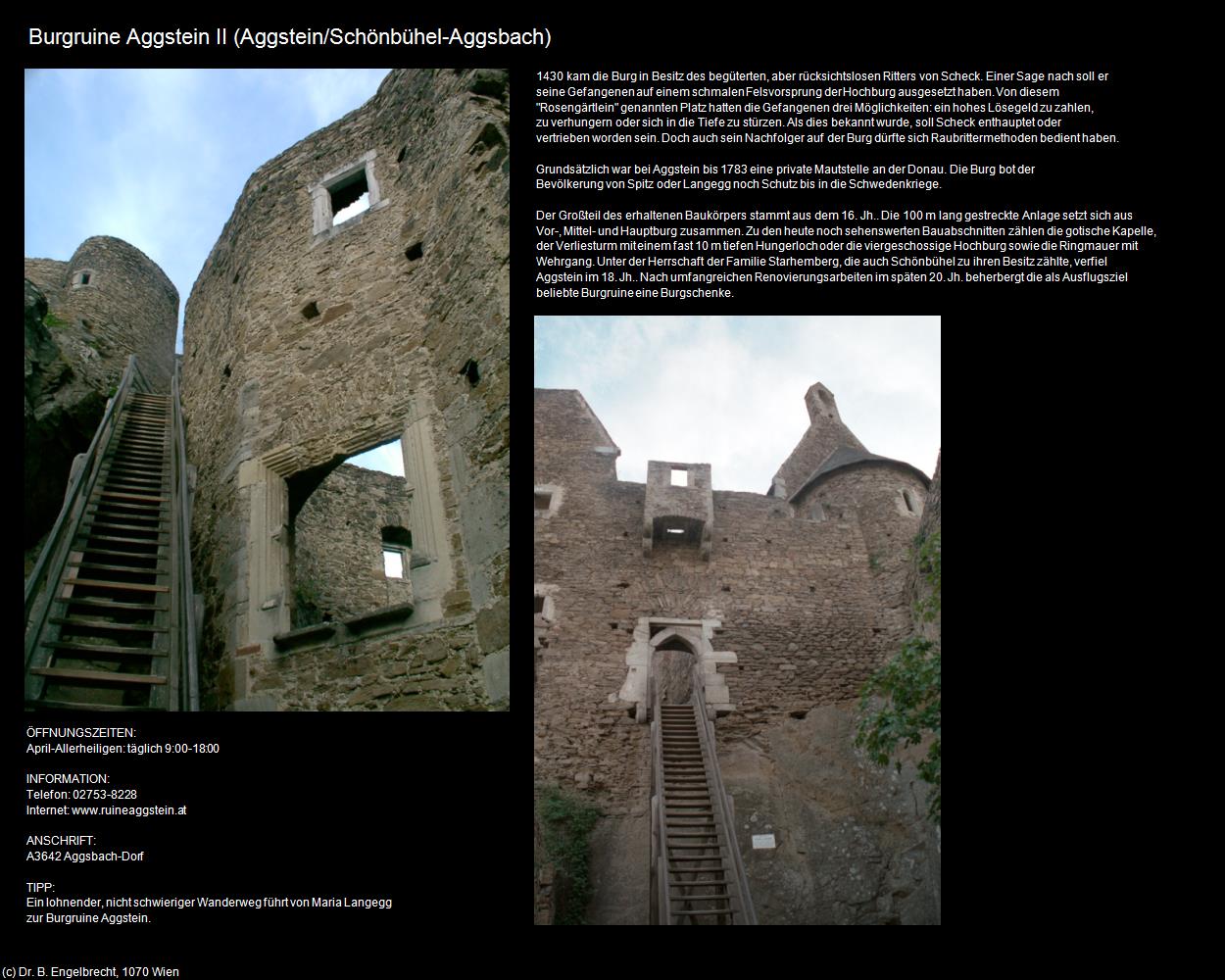 Burgruine Aggstein II (Aggstein/Schönbühel-Aggsbach) in Kulturatlas-NIEDERÖSTERREICH