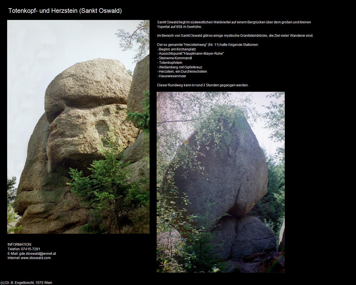 Totenkopf- und Herzstein (Sankt Oswald) in Kulturatlas-NIEDERÖSTERREICH