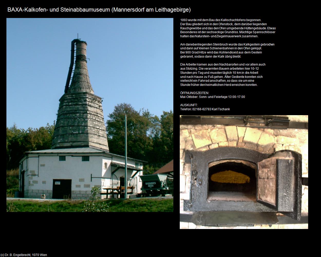 Kalkofen- und Steinabbaumuseum (Mannersdorf am Leithagebirge) in Kulturatlas-NIEDERÖSTERREICH