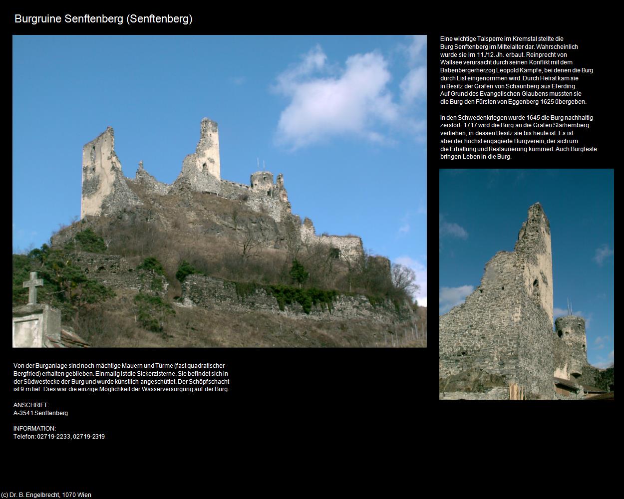 Burgruine (Senftenberg) in Kulturatlas-NIEDERÖSTERREICH