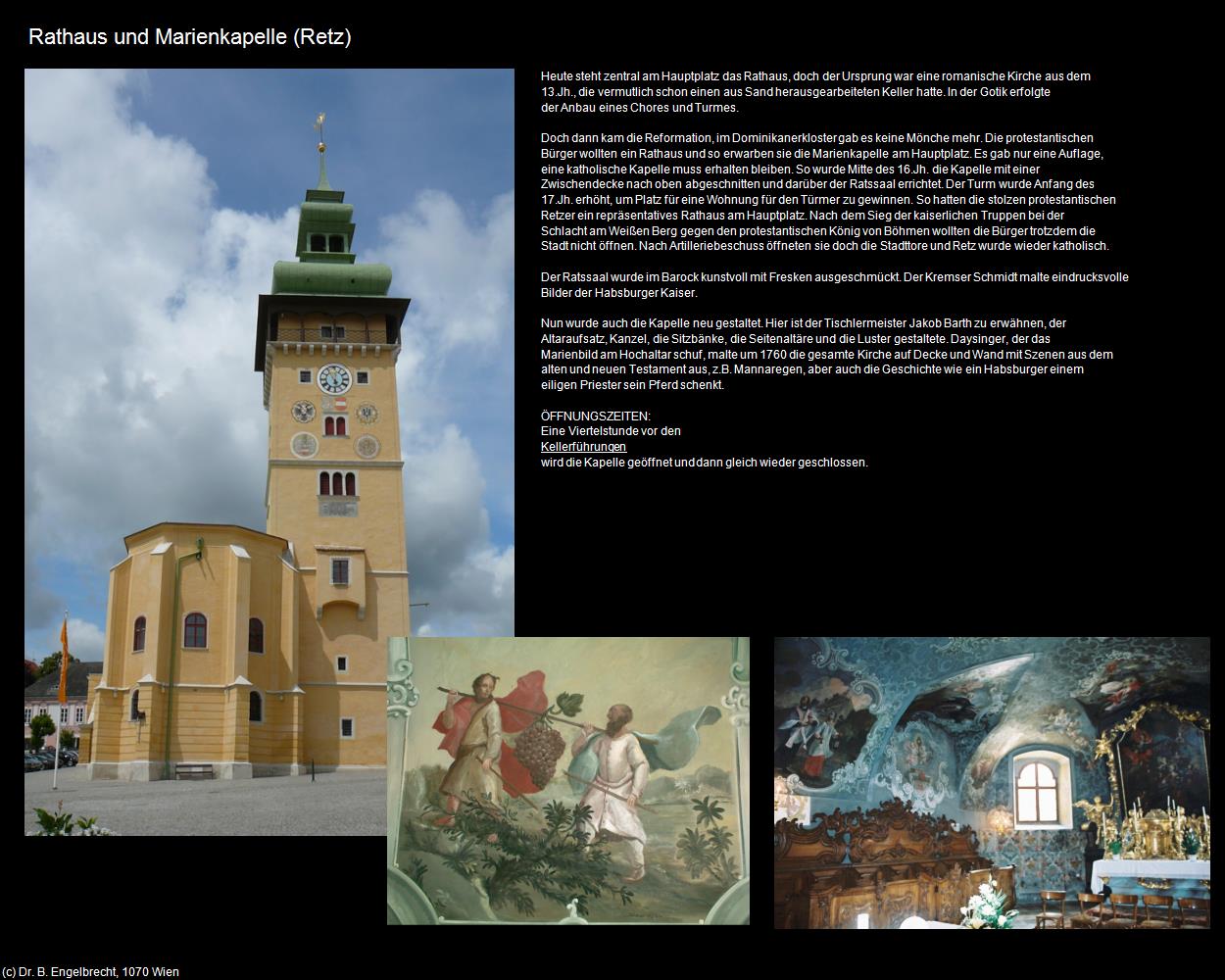 Rathaus und Marienkapelle (Retz) in Kulturatlas-NIEDERÖSTERREICH(c)B.Engelbrecht