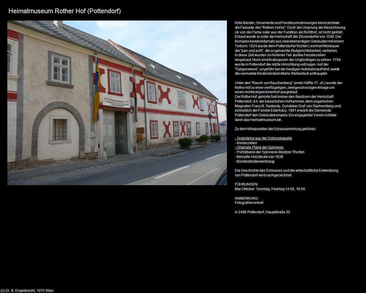 Heimatmuseum Rother Hof (Pottendorf) in Kulturatlas-NIEDERÖSTERREICH(c)B.Engelbrecht