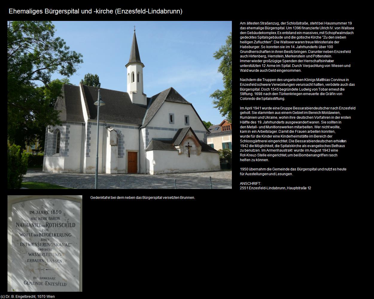 Ehem. Bürgerspital und -kirche (Enzesfeld-Lindabrunn) in Kulturatlas-NIEDERÖSTERREICH