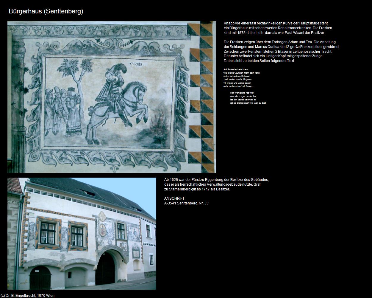 Bürgerhaus (Senftenberg) in Kulturatlas-NIEDERÖSTERREICH