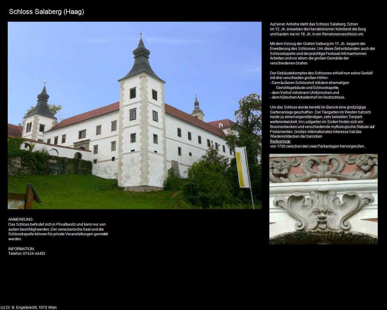 Schloss Salaberg (Haag) in Kulturatlas-NIEDERÖSTERREICH(c)B.Engelbrecht