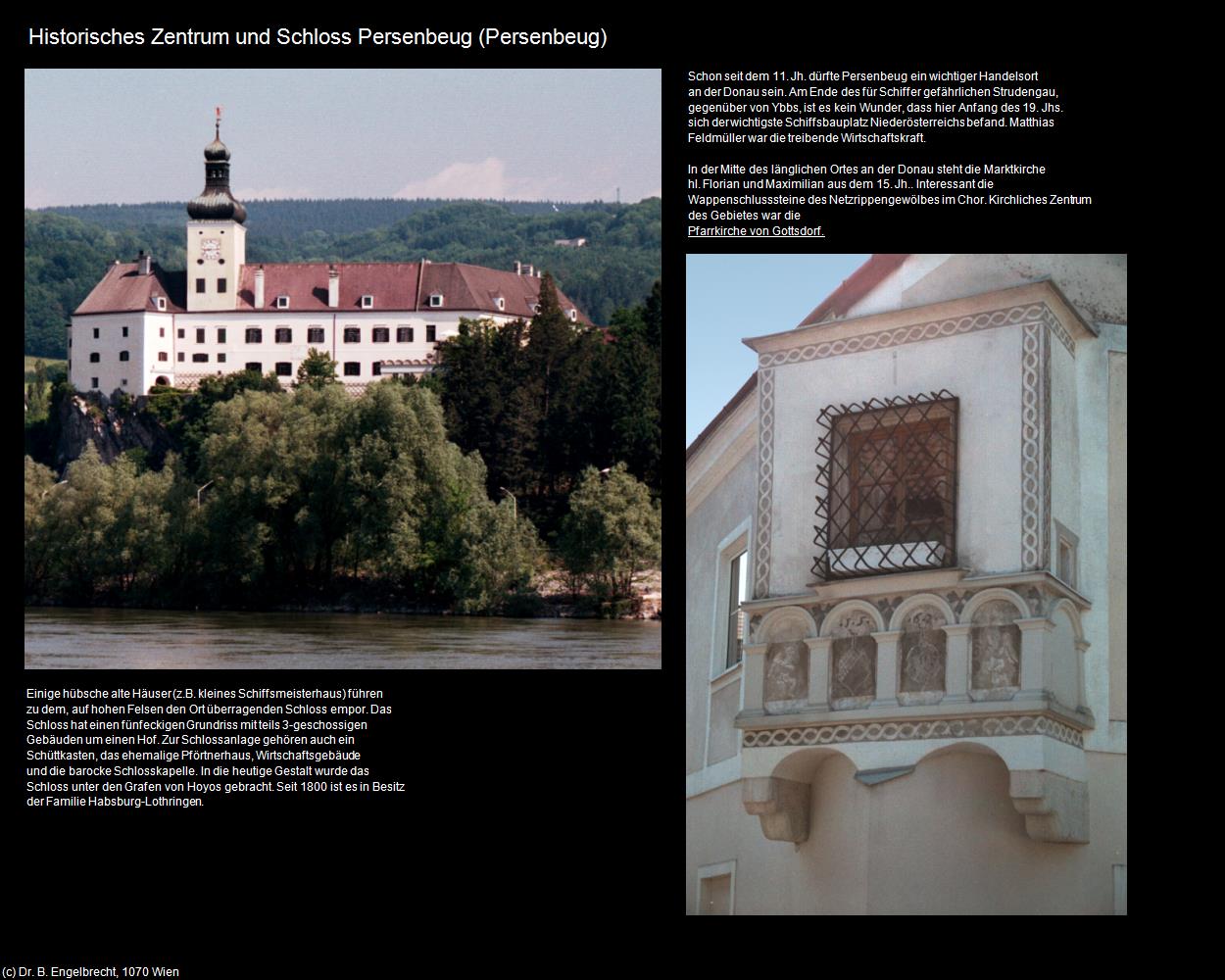 Hist. Zentrum mit Schloss (Persenbeug) (Persenbeug-Gottsdorf) in Kulturatlas-NIEDERÖSTERREICH(c)B.Engelbrecht