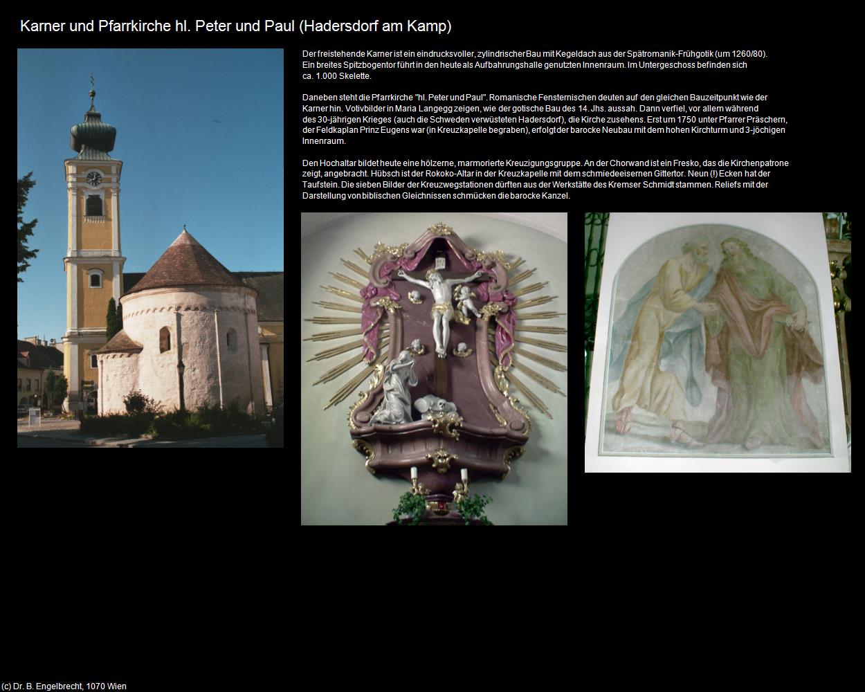 Karner und Pfk. hl. Petrus und Paul (Hadersdorf am Kamp) in Kulturatlas-NIEDERÖSTERREICH
