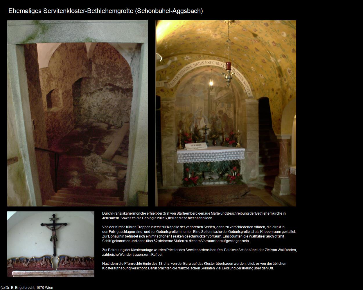 Ehem. Servitenkloster-Bethlehemgrotte (Schönbühel) in Kulturatlas-NIEDERÖSTERREICH