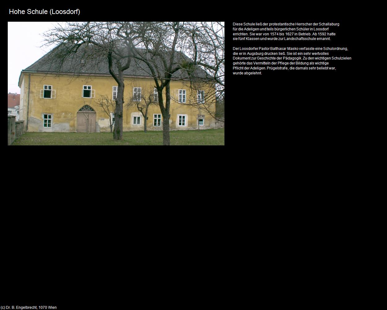 Hohe Schule (Loosdorf bei Melk) in Kulturatlas-NIEDERÖSTERREICH