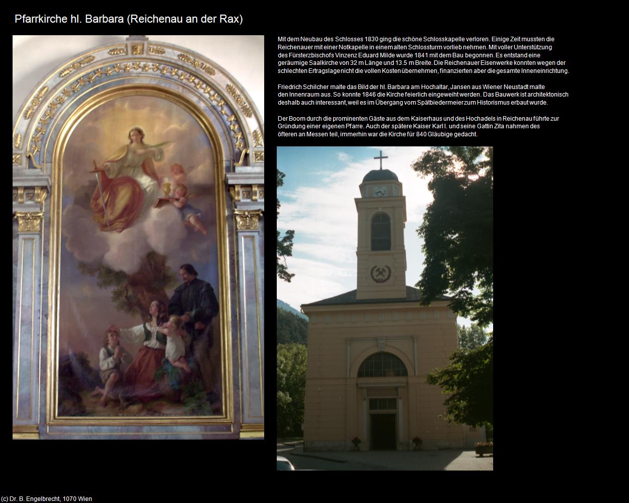 Pfk. hl. Barbara (Reichenau an der Rax) in Kulturatlas-NIEDERÖSTERREICH