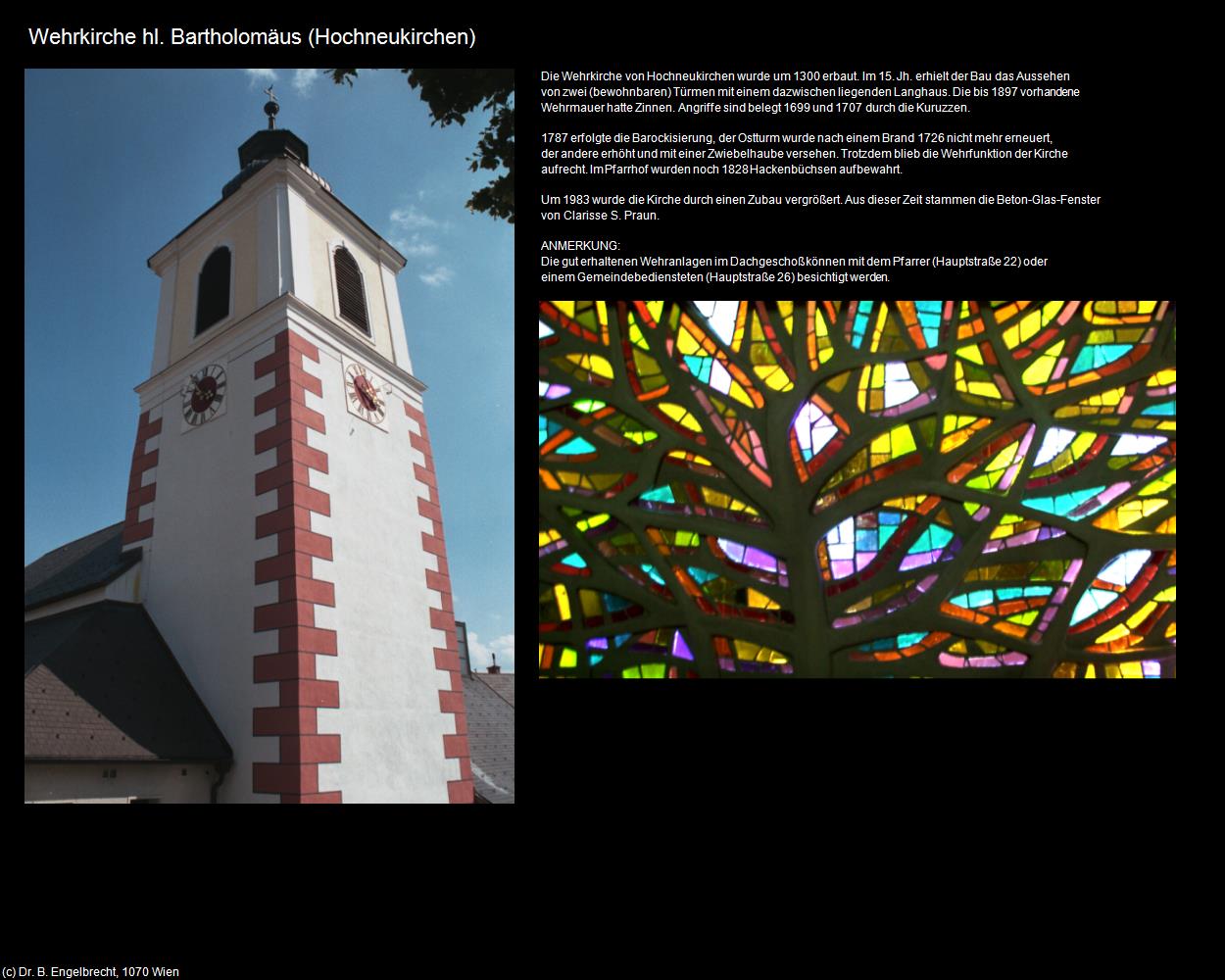 Wehrk. hl. Bartholomäus (Hochneukirchen) in Kulturatlas-NIEDERÖSTERREICH