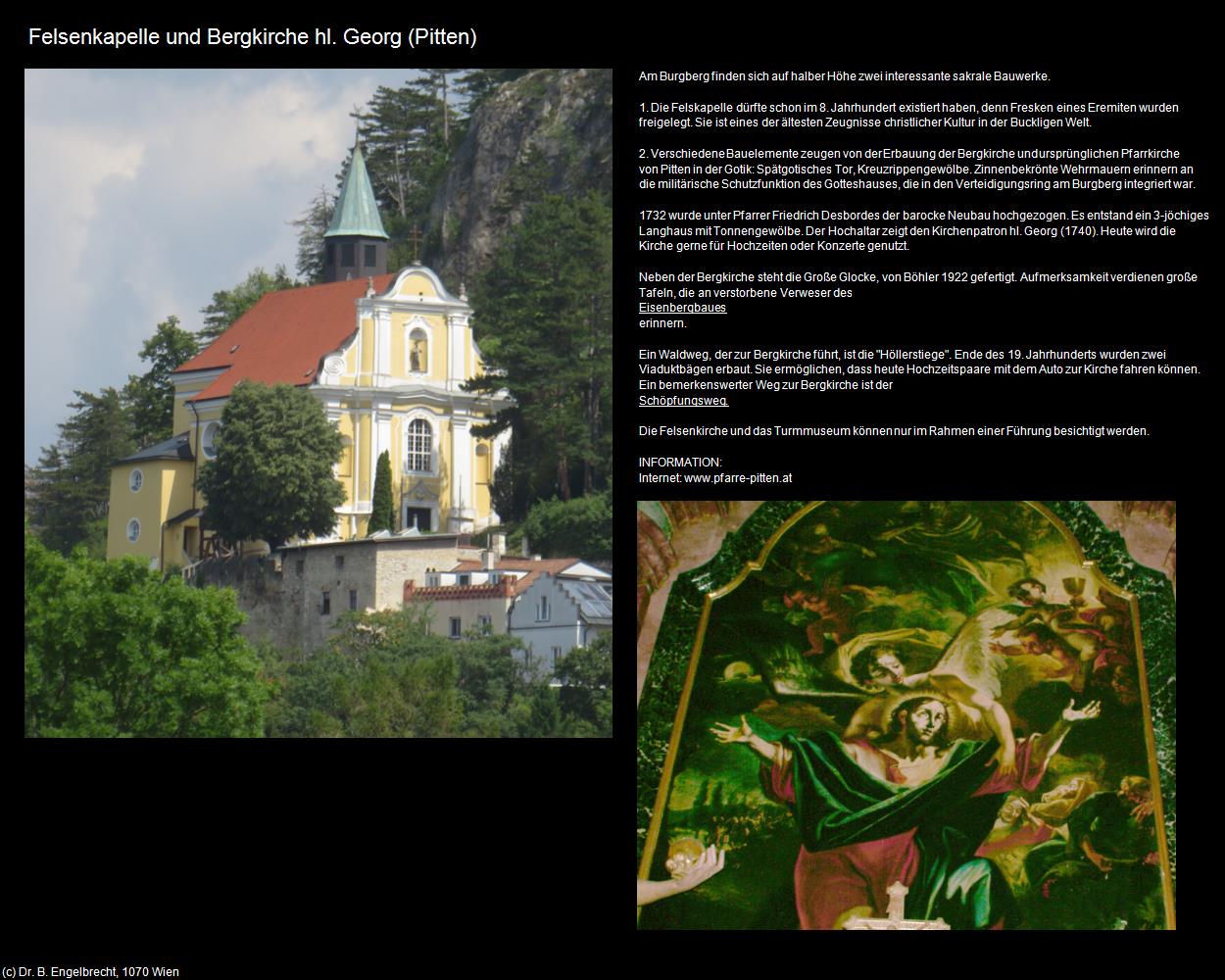 Felskapelle und Bergk. hl. Georg (Pitten) in Kulturatlas-NIEDERÖSTERREICH(c)B.Engelbrecht