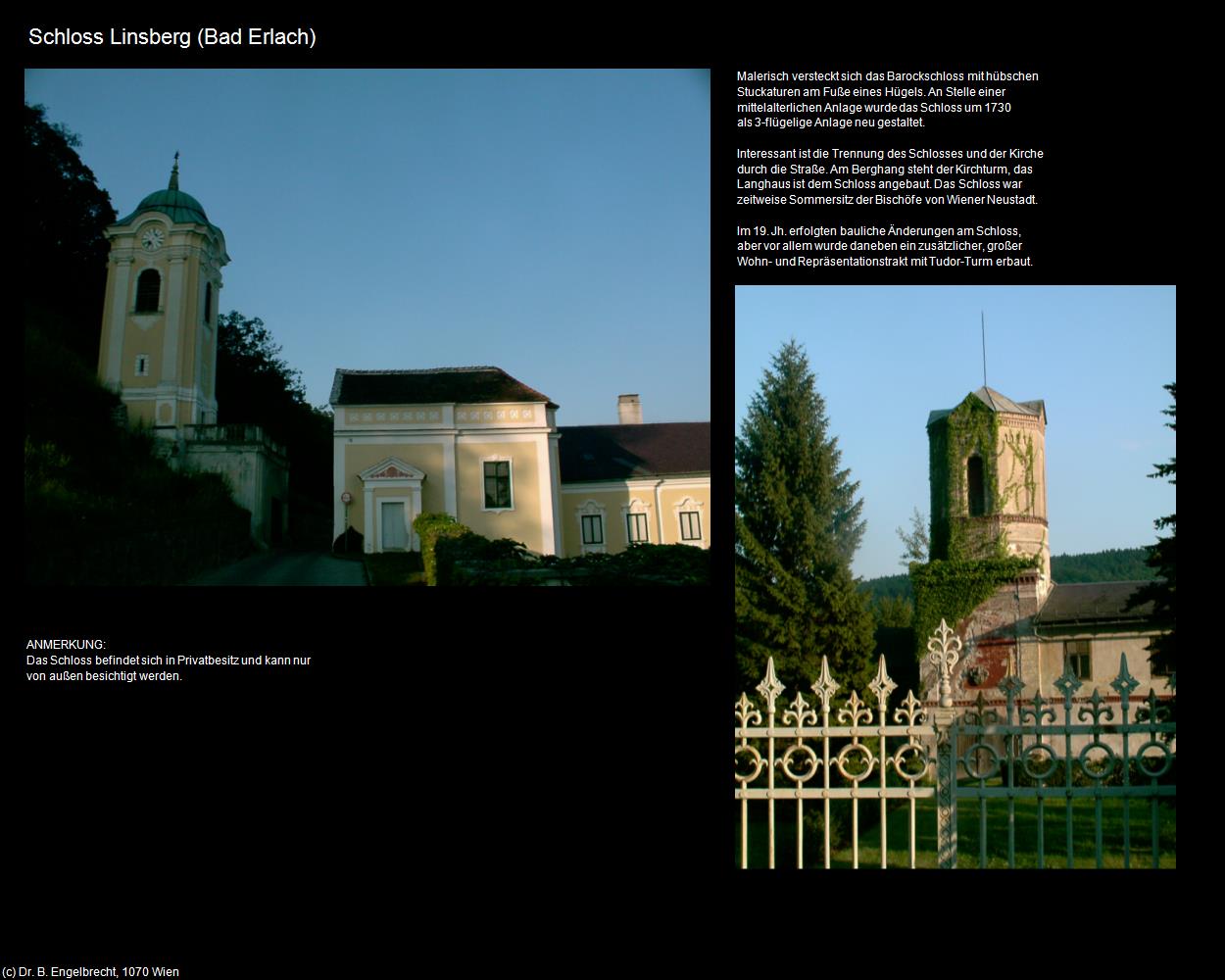 Schloss Linsberg (Bad Erlach) in Kulturatlas-NIEDERÖSTERREICH