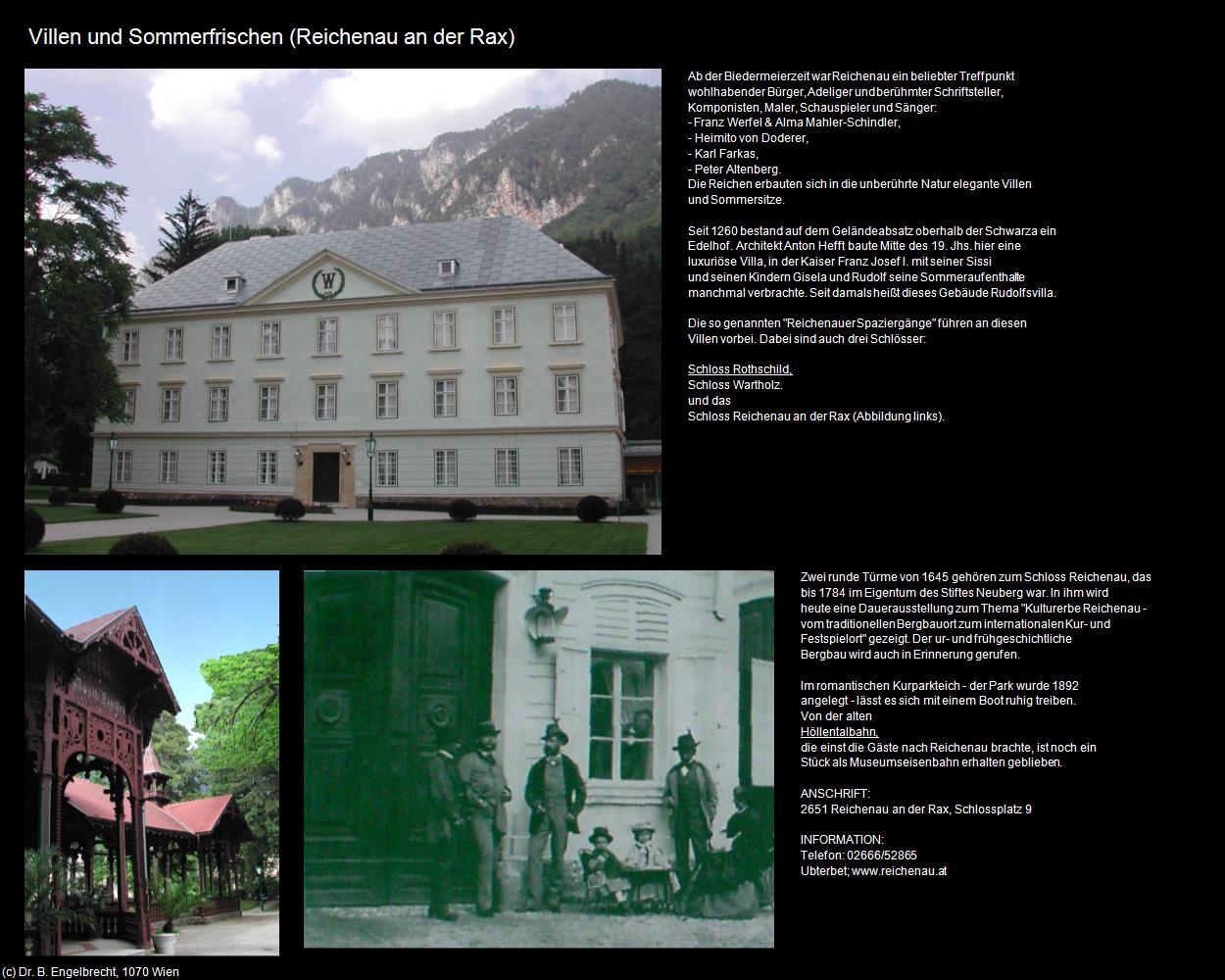 Villen und Sommerfrischen (Reichenau an der Rax) in Kulturatlas-NIEDERÖSTERREICH(c)B.Engelbrecht