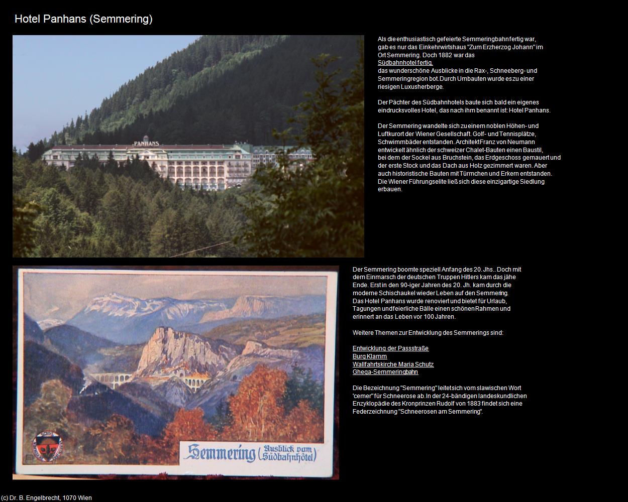 Hotel Panhans (Semmering) in Kulturatlas-NIEDERÖSTERREICH(c)B.Engelbrecht