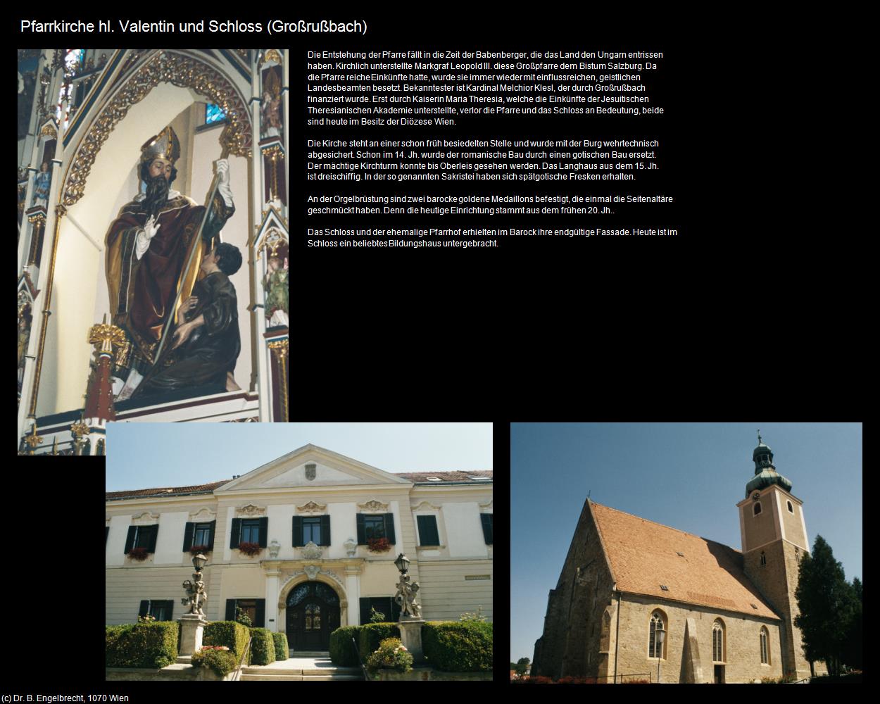 Pfk. hl. Valentin und Schloss (Großrußbach) in Kulturatlas-NIEDERÖSTERREICH