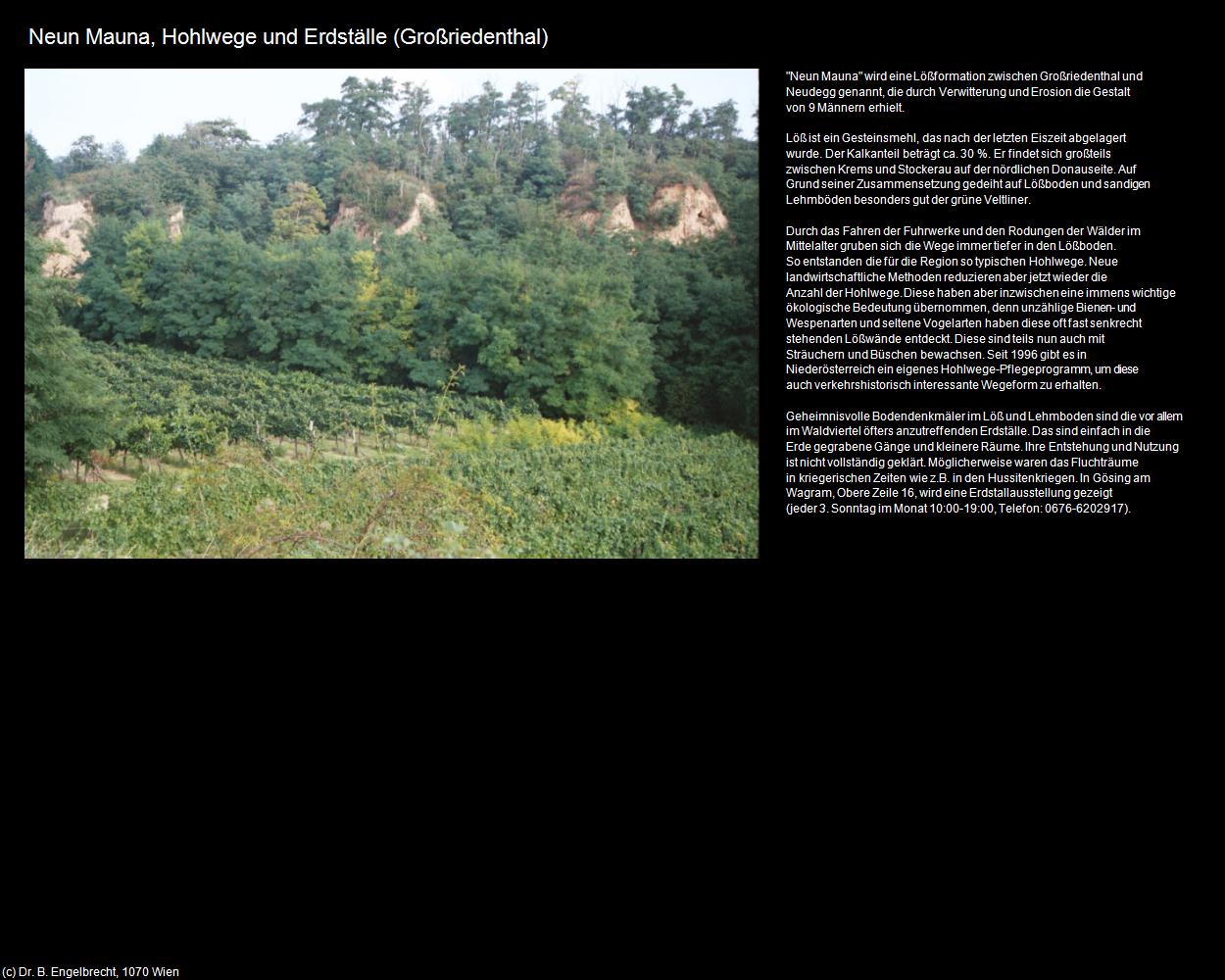 Neun Mauna und Erdställe (Großriedenthal) in Kulturatlas-NIEDERÖSTERREICH