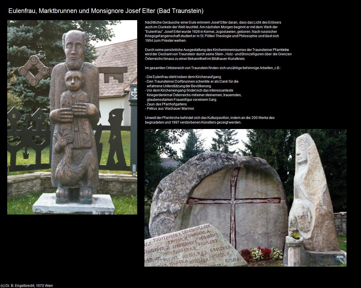 Eulenfrau von Monsignore J. Elter (Bad Traunstein) in Kulturatlas-NIEDERÖSTERREICH