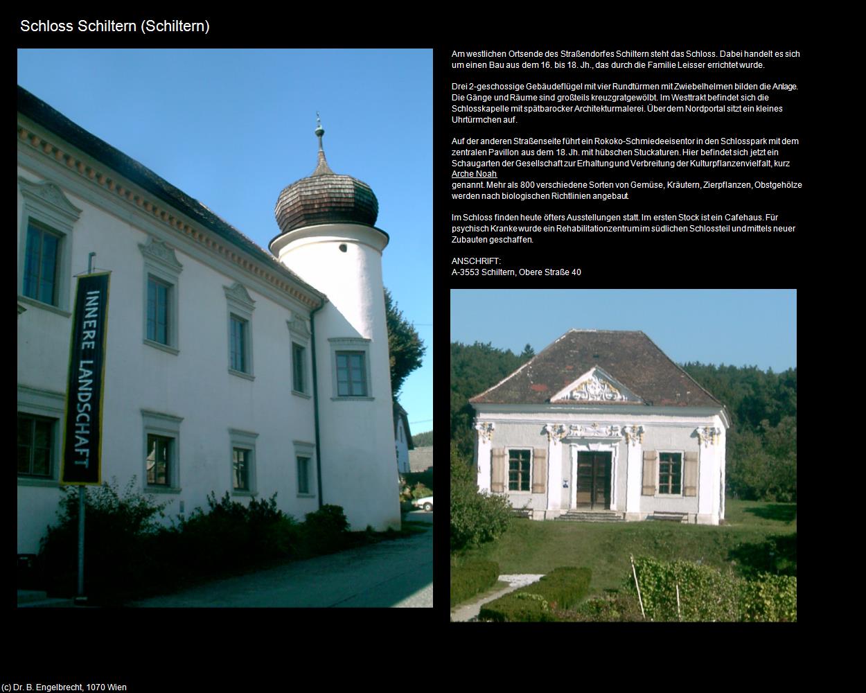 Schloss Schiltern (Schiltern) in Kulturatlas-NIEDERÖSTERREICH(c)B.Engelbrecht