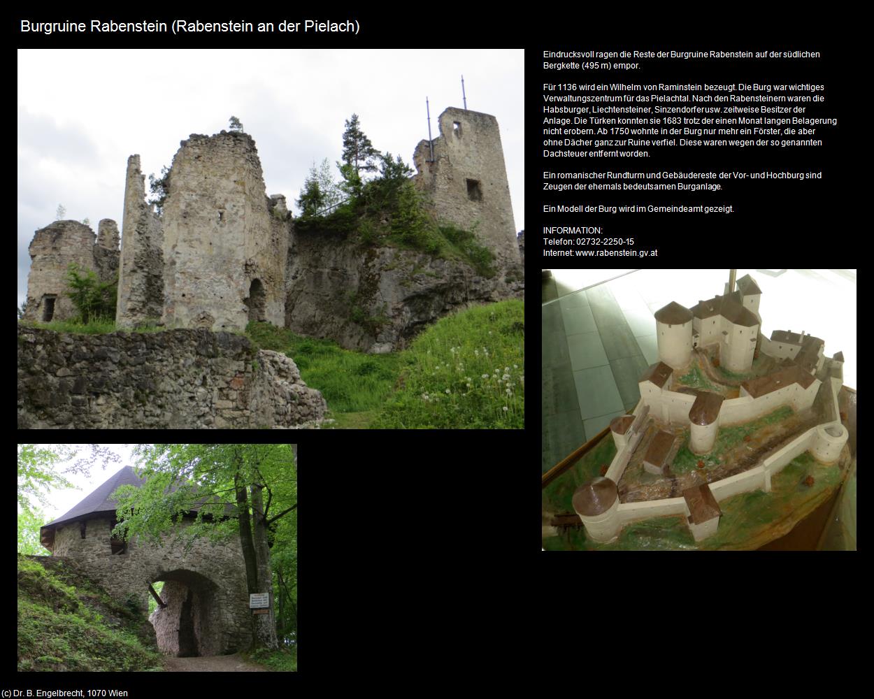 Burgruine Rabenstein (Rabenstein an der Pielach) in Kulturatlas-NIEDERÖSTERREICH