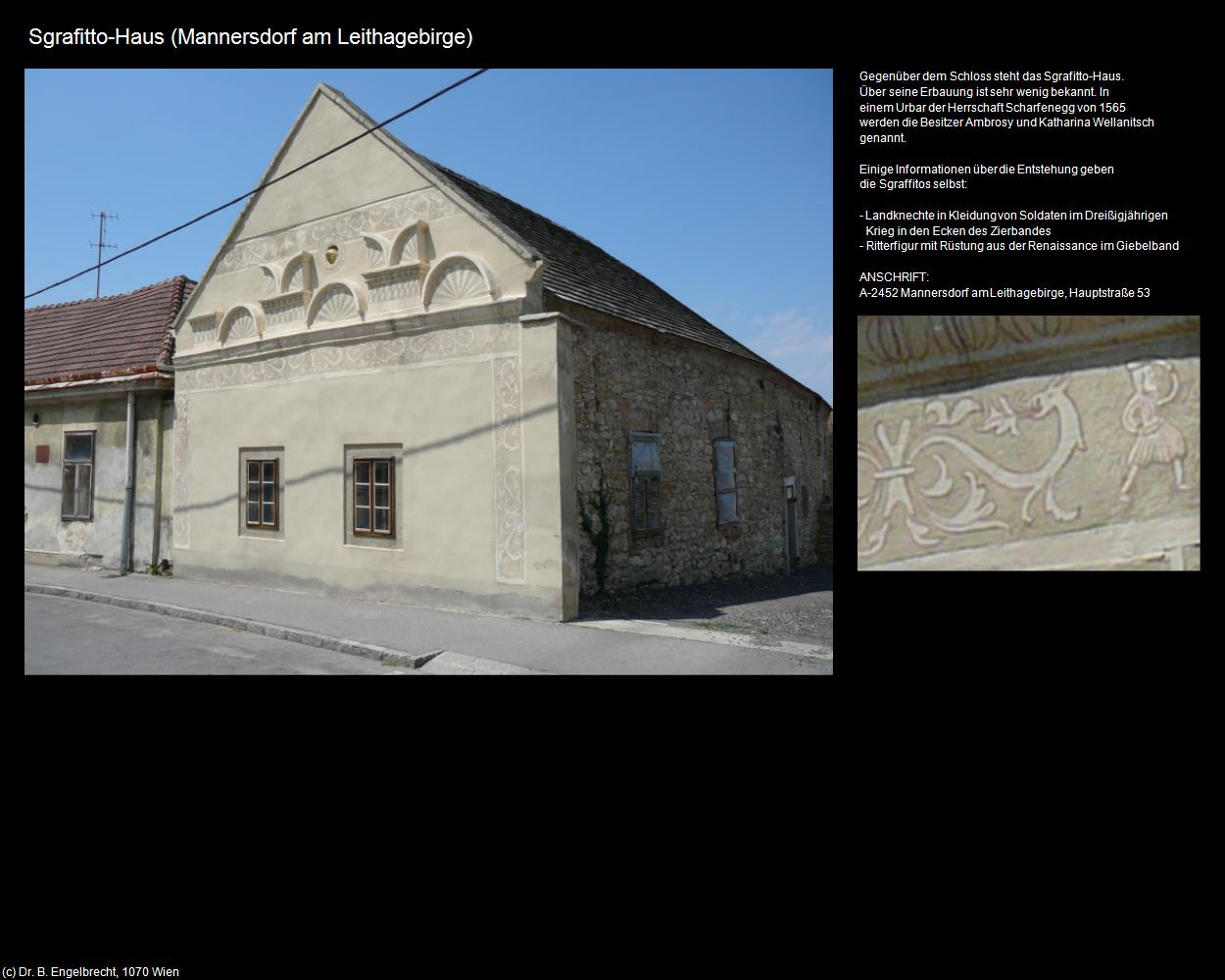 Sgrafitto-Haus  (Mannersdorf am Leithagebirge) in Kulturatlas-NIEDERÖSTERREICH