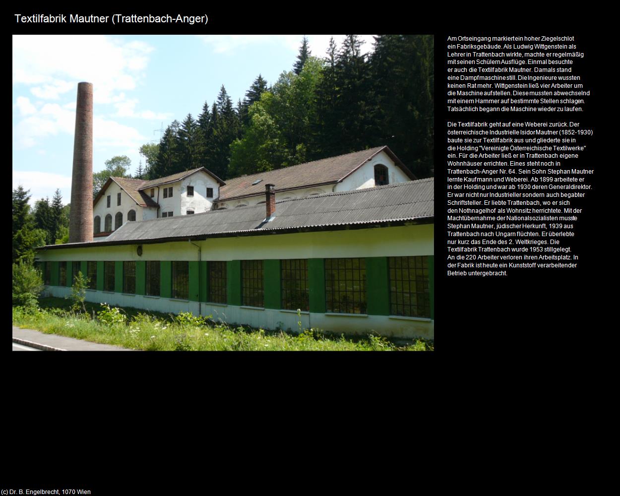 Textilfabrik Mautner (Trattenbach) in Kulturatlas-NIEDERÖSTERREICH