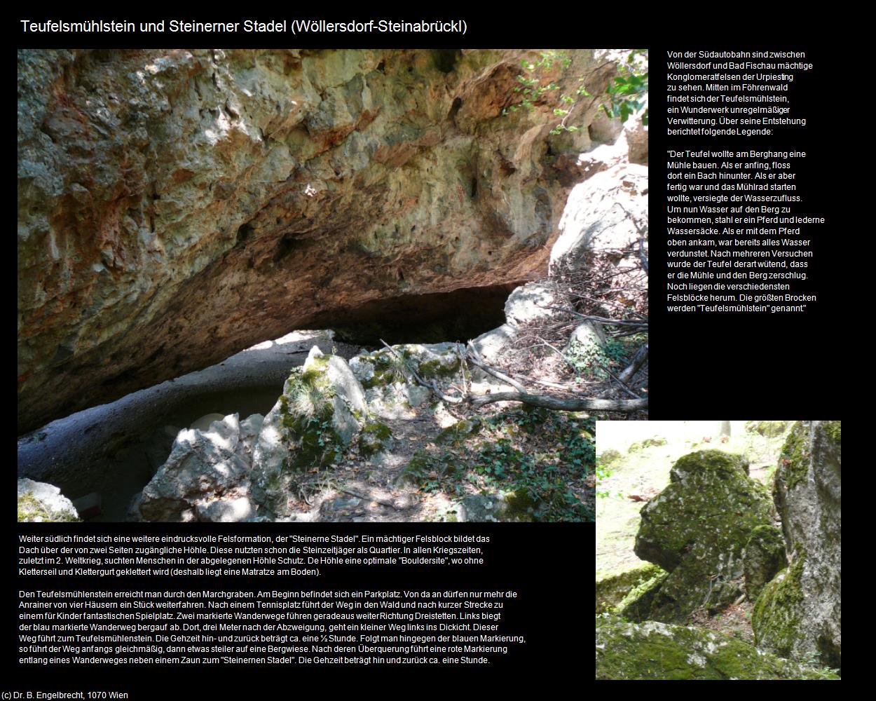 Teufelsmühlstein und Steinerner Stadel (Wöllersdorf-Steinabrückl) in Kulturatlas-NIEDERÖSTERREICH