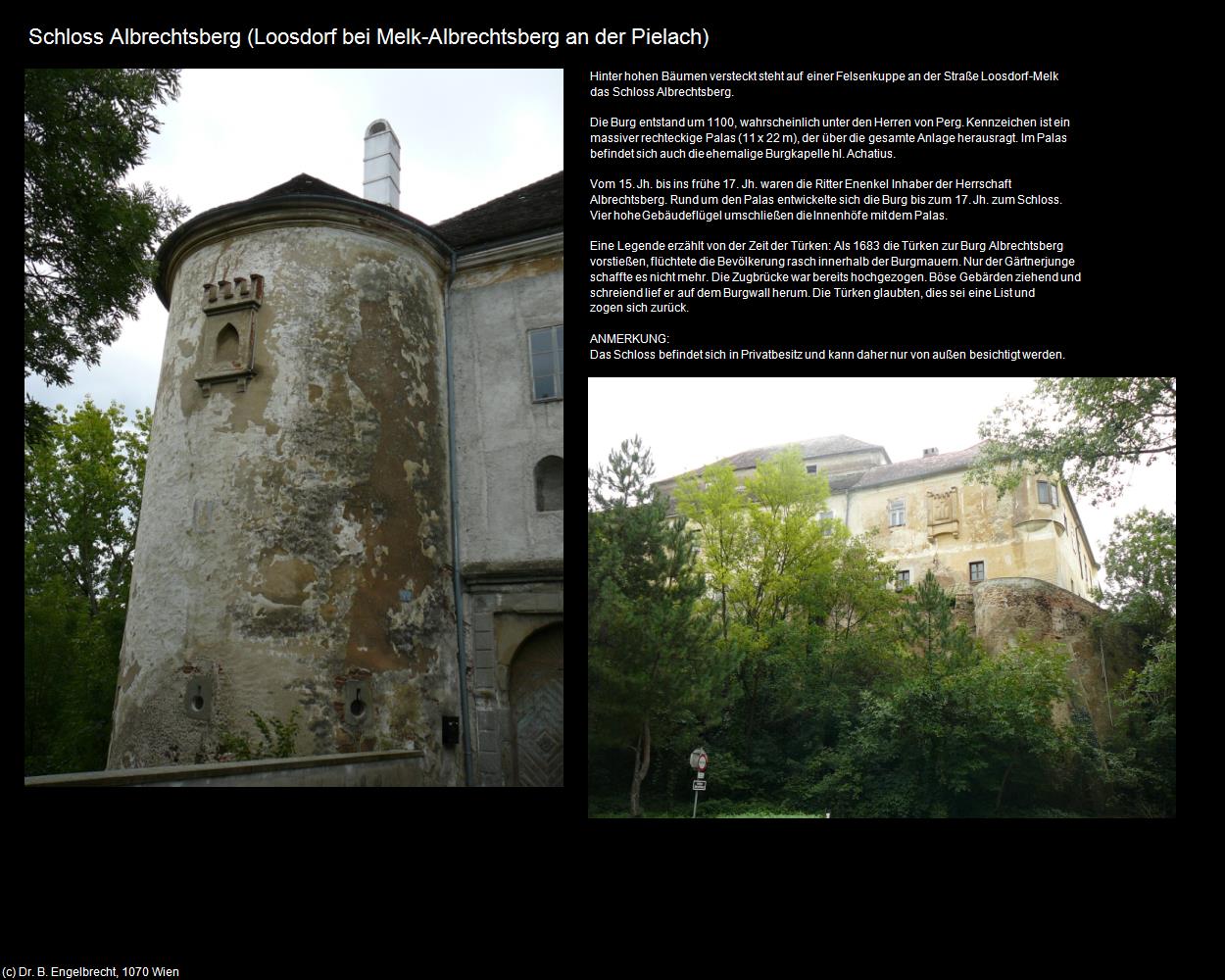 Schloss Albrechtsberg an der Pielach (Loosdorf bei Melk) in Kulturatlas-NIEDERÖSTERREICH