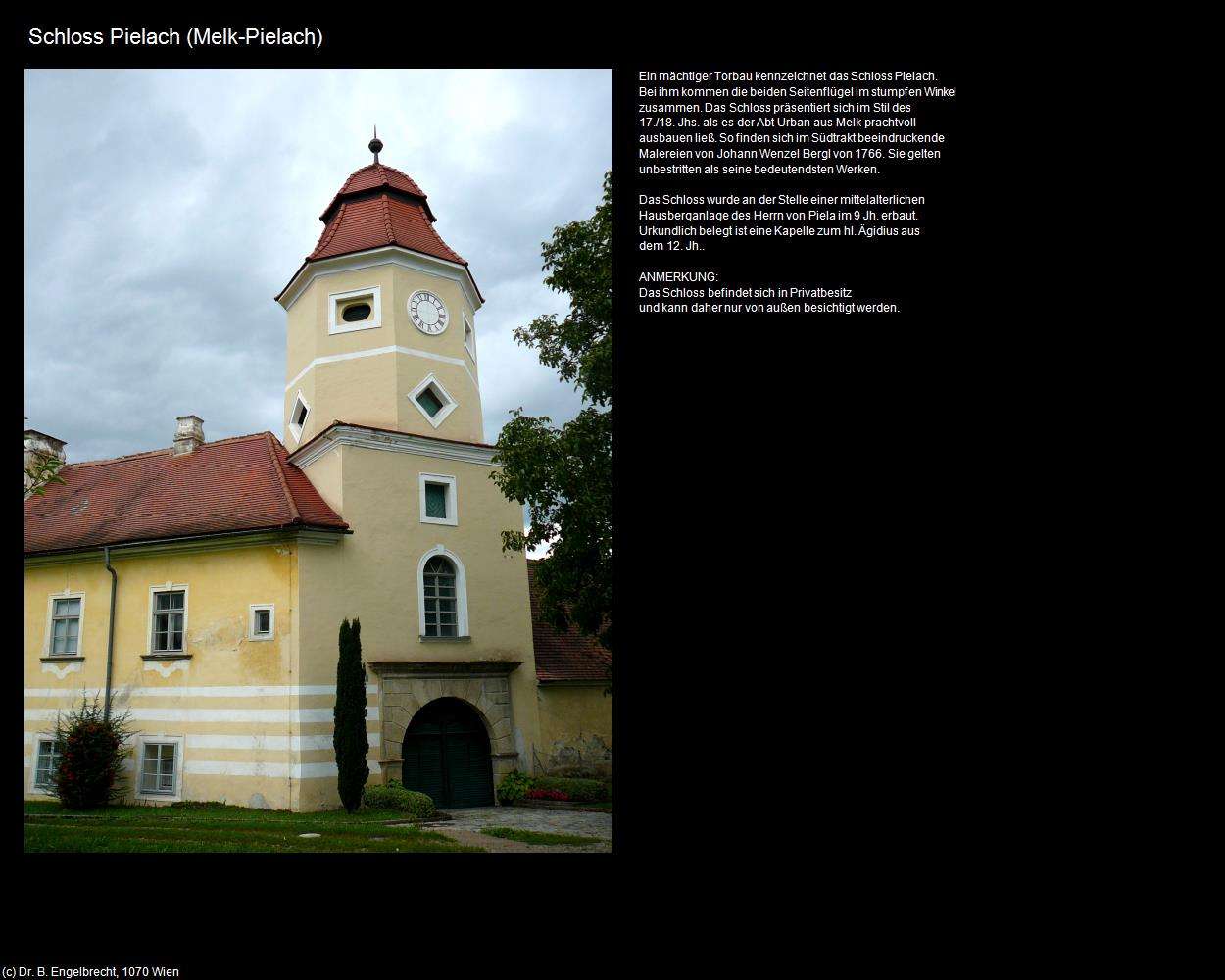 Schloss Pielach (Melk) in Kulturatlas-NIEDERÖSTERREICH