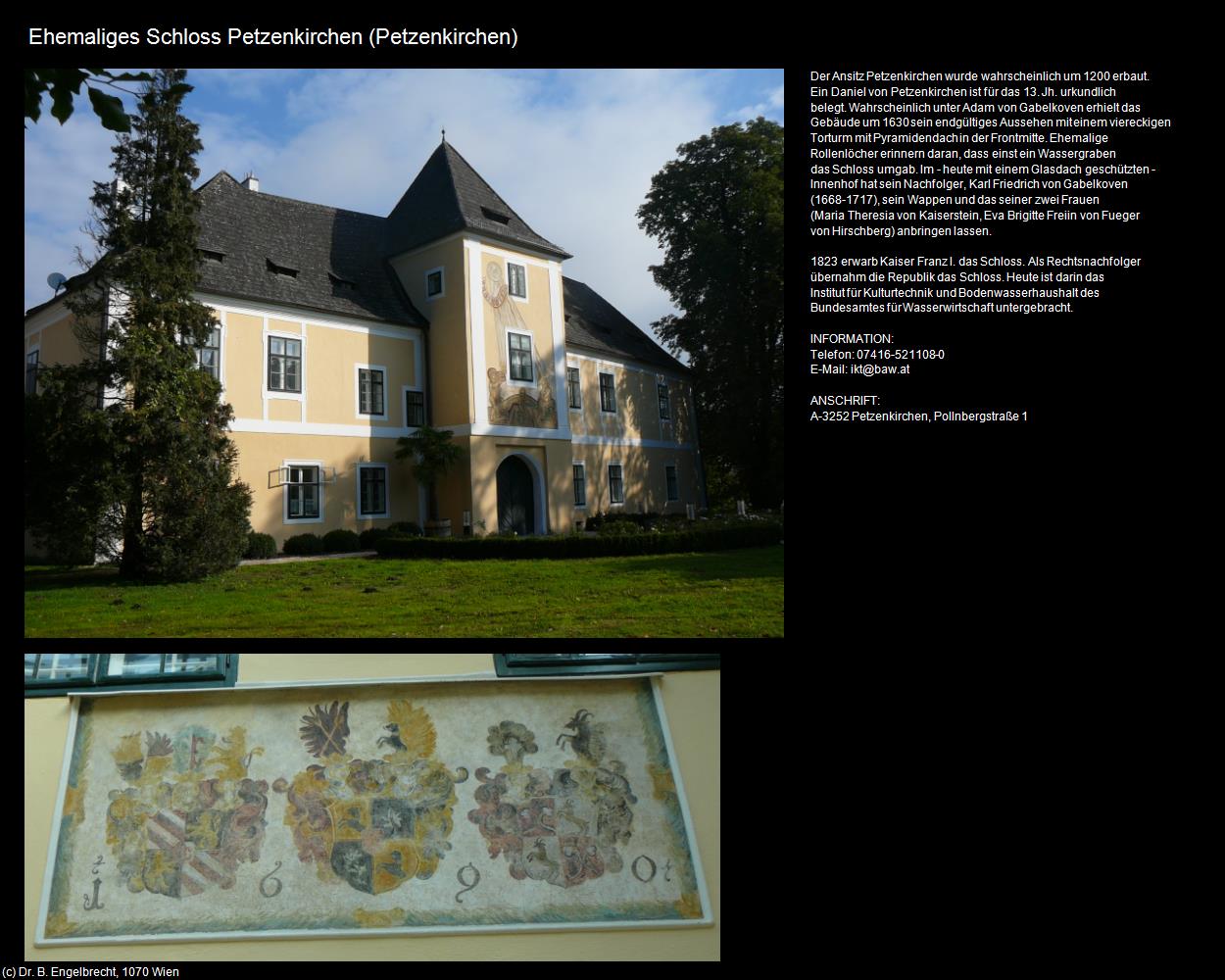 Ehem. Schloss Petzenkirchen (Petzenkirchen) in Kulturatlas-NIEDERÖSTERREICH