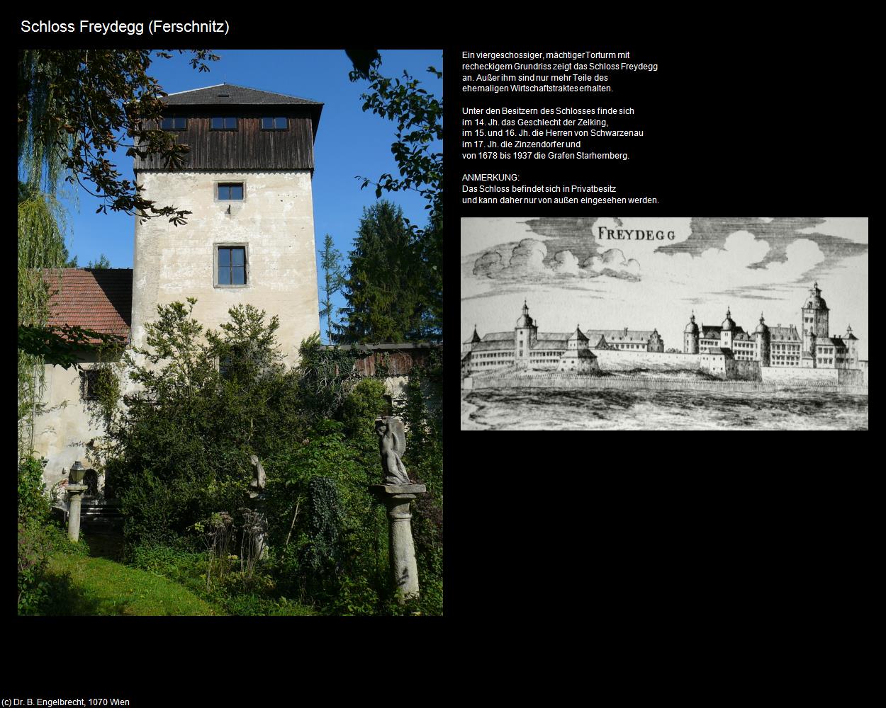 Schloss Freydegg (Ferschnitz) in Kulturatlas-NIEDERÖSTERREICH