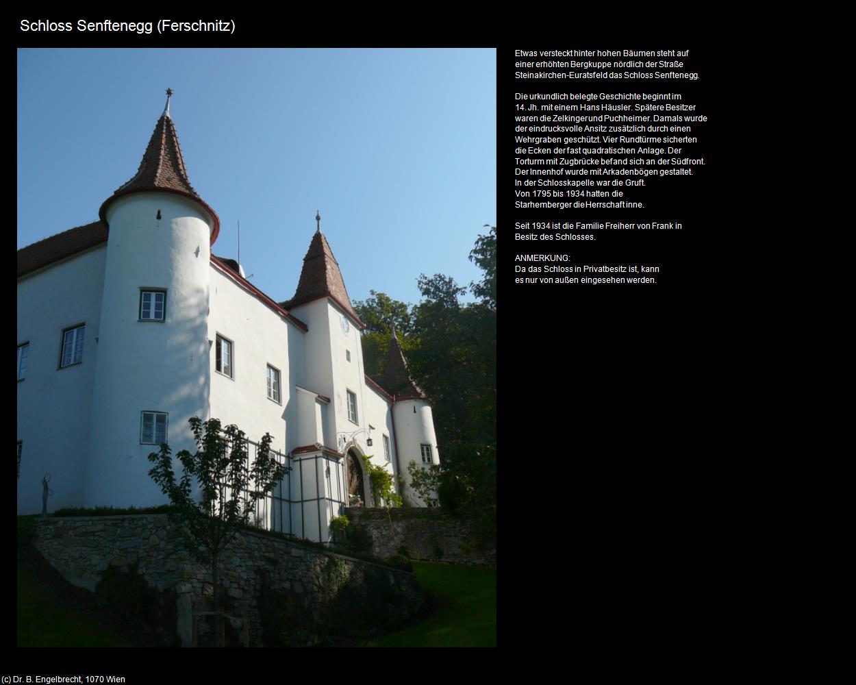 Schloss Senftenegg (Ferschnitz) in Kulturatlas-NIEDERÖSTERREICH