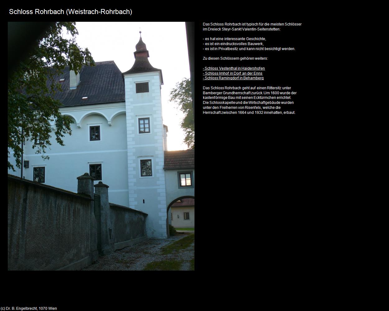 Schloss Rohrbach (Weistrach) in Kulturatlas-NIEDERÖSTERREICH(c)B.Engelbrecht