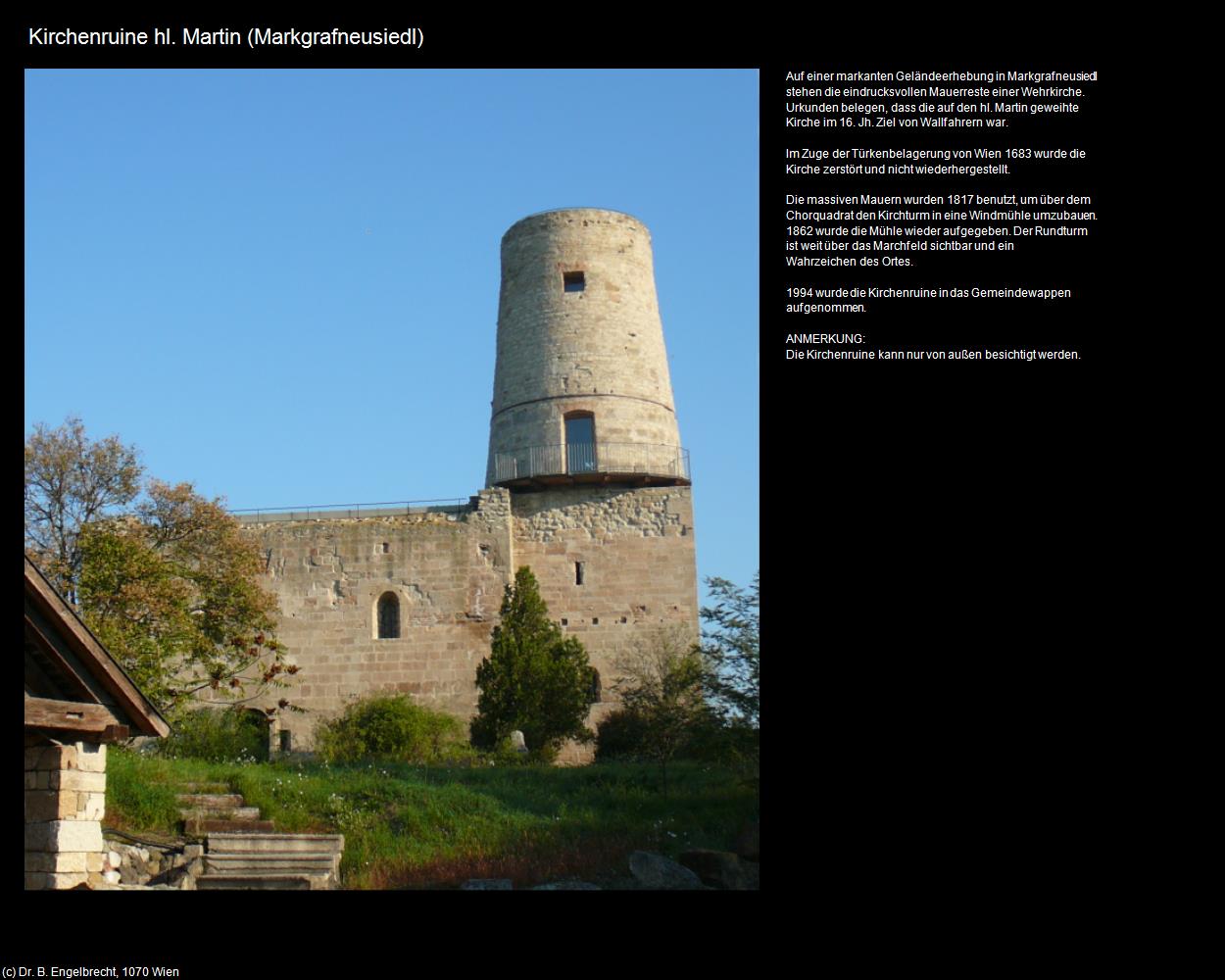 Kirchenruine hl. Martin (Markgrafneusiedl) in Kulturatlas-NIEDERÖSTERREICH