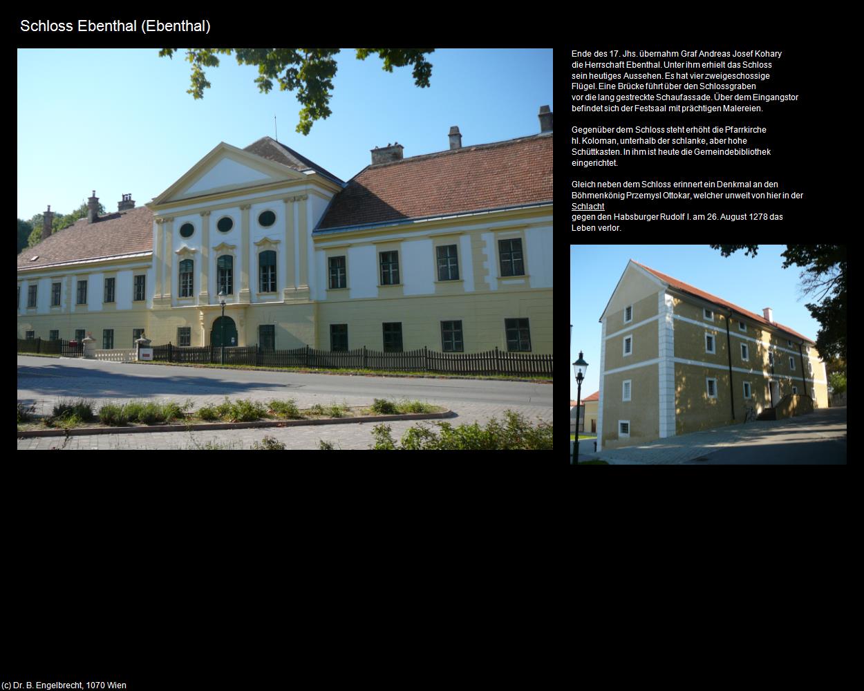 Schloss Ebenthal  (Ebenthal) in Kulturatlas-NIEDERÖSTERREICH(c)B.Engelbrecht