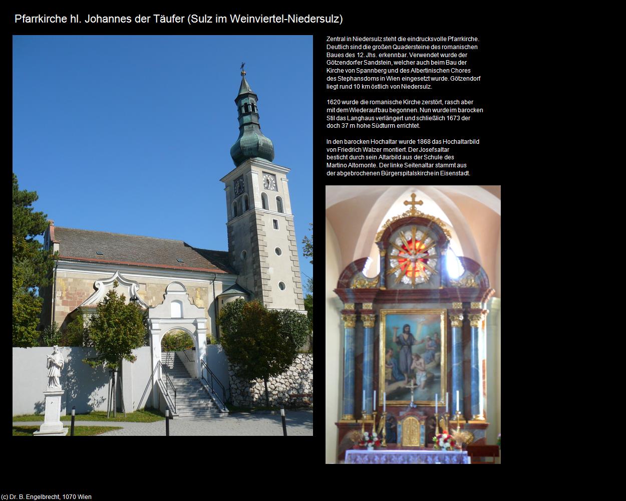 Pfk. hl. Johannes der Täufer (Niedersulz) (Sulz im Weinviertel) in Kulturatlas-NIEDERÖSTERREICH