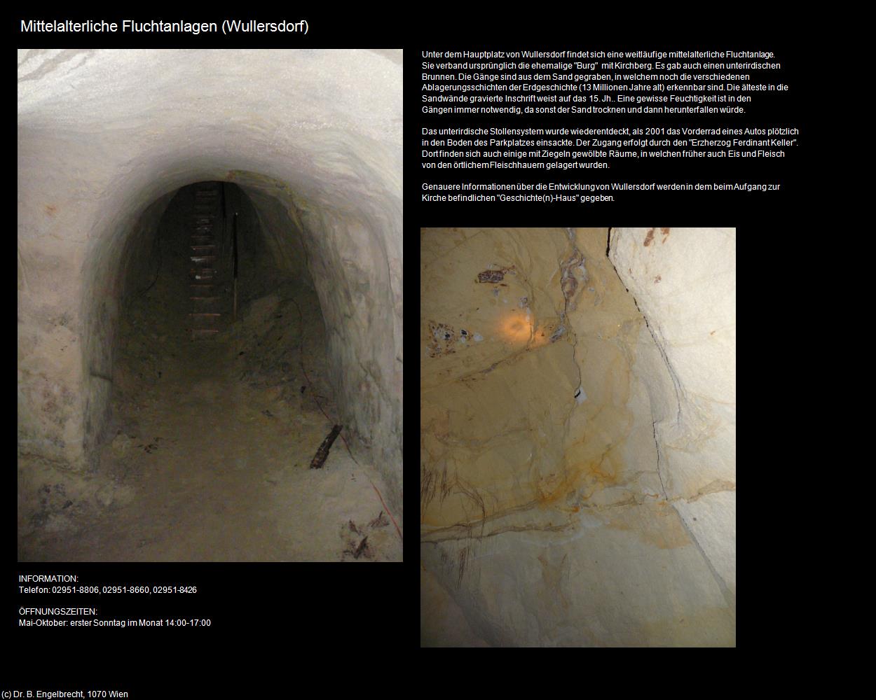 Mittelalterliche Fluchtanlagen (Wullersdorf) in Kulturatlas-NIEDERÖSTERREICH