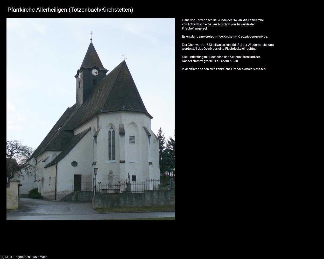 Pfk. Allerheiligen (Totzenbach/Kirchstetten) in Kulturatlas-NIEDERÖSTERREICH