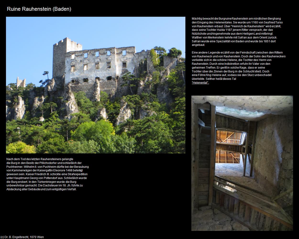 Ruine Rauhenstein (Baden bei Wien) in Kulturatlas-NIEDERÖSTERREICH(c)B.Engelbrecht