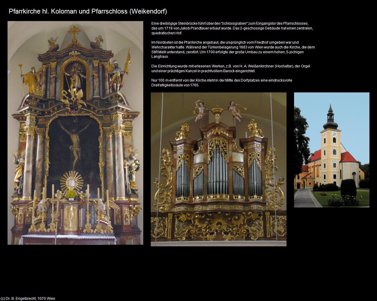Pfk. hl. Koloman und Pfarrschloss (Weikendorf) in Kulturatlas-NIEDERÖSTERREICH