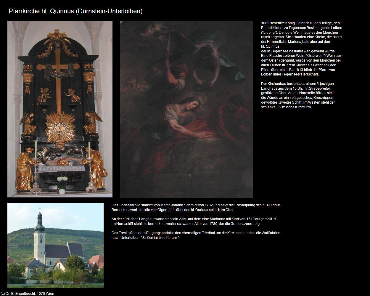 Pfk. hl. Quirinus (Unterloiben) (Loiben/Dürnstein) in Kulturatlas-NIEDERÖSTERREICH(c)B.Engelbrecht
