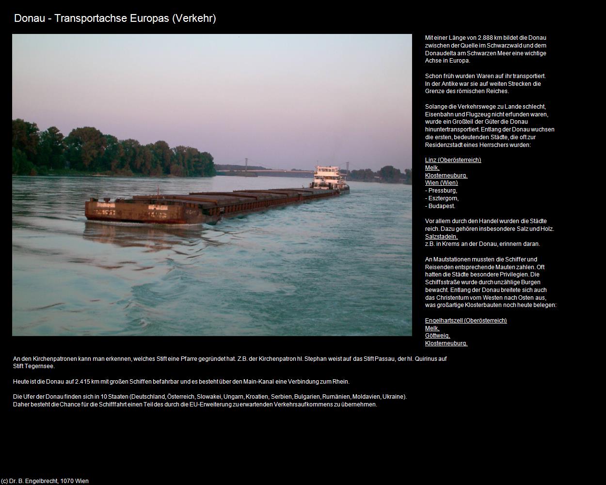 Donau-Transportachse Europas   (Donau) in Kulturatlas-NIEDERÖSTERREICH(c)B.Engelbrecht