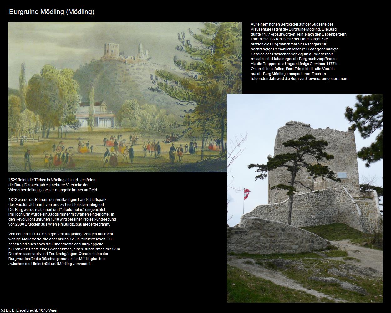 Burgruine Mödling (Mödling) in Kulturatlas-NIEDERÖSTERREICH