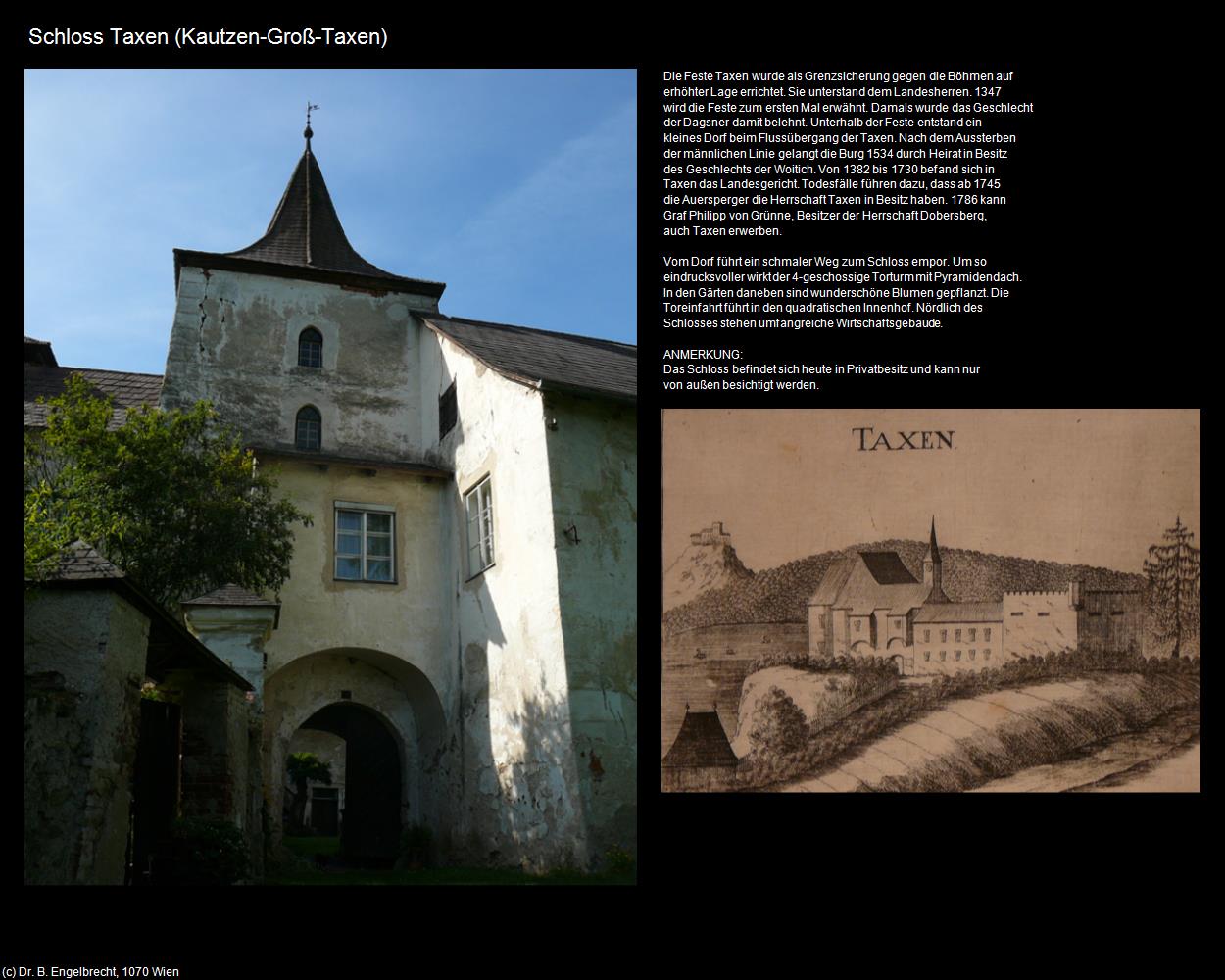 Schloss Taxen (Groß-Taxen) (Kautzen) in Kulturatlas-NIEDERÖSTERREICH