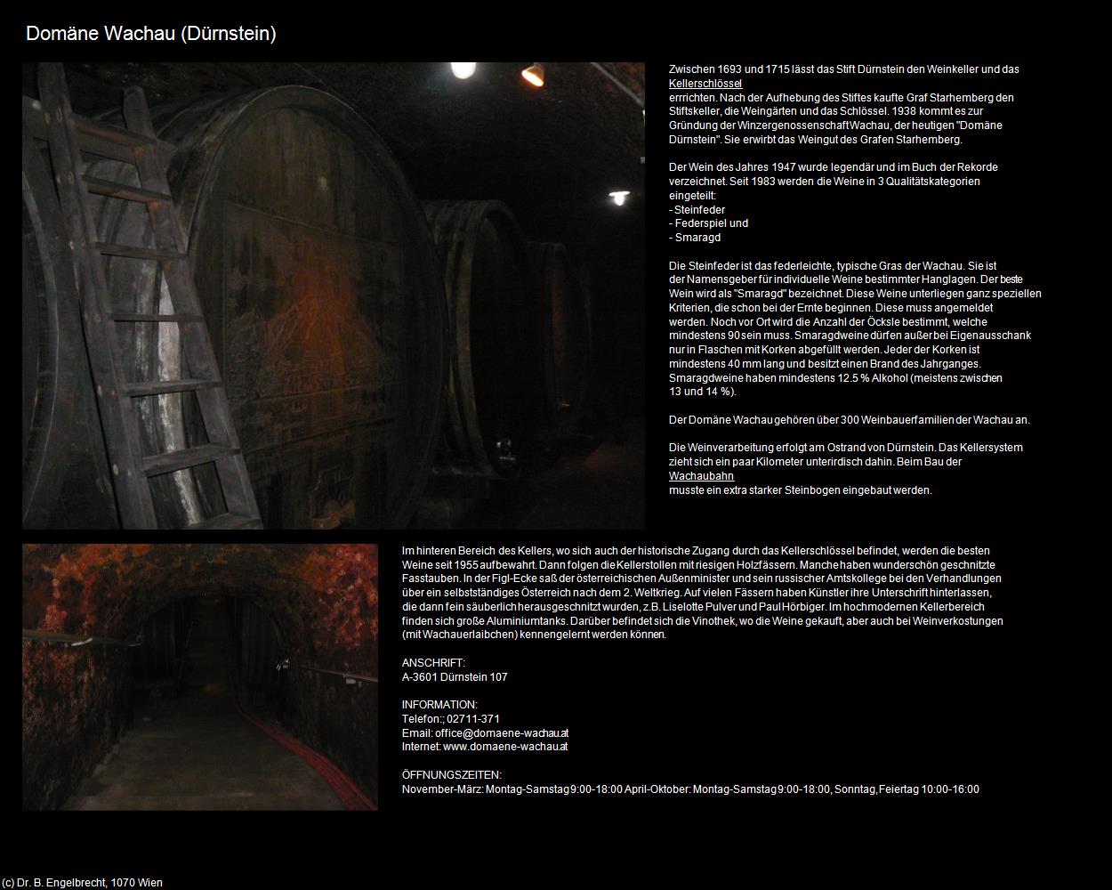 Domäne Wachau  (Dürnstein) in Kulturatlas-NIEDERÖSTERREICH(c)B.Engelbrecht