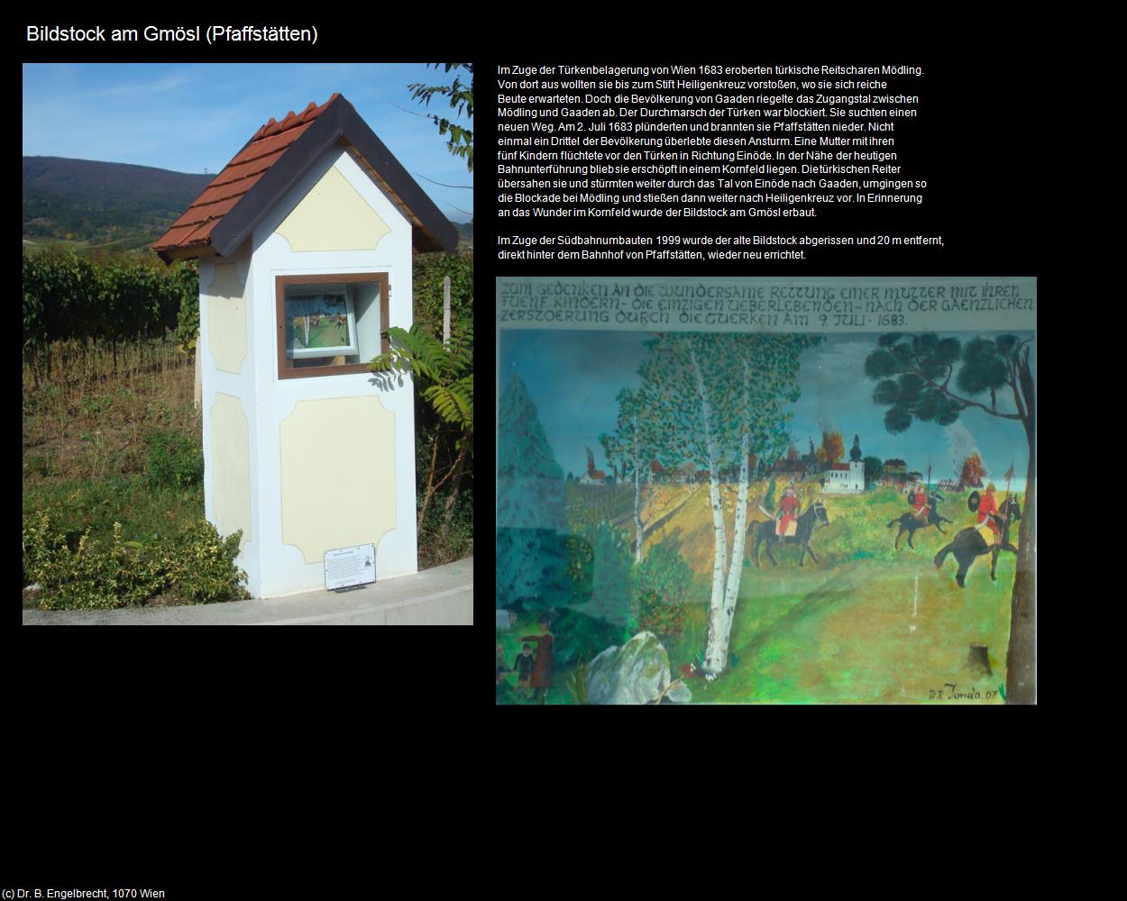 Bildstock am Gmösl (Pfaffstätten) in Kulturatlas-NIEDERÖSTERREICH