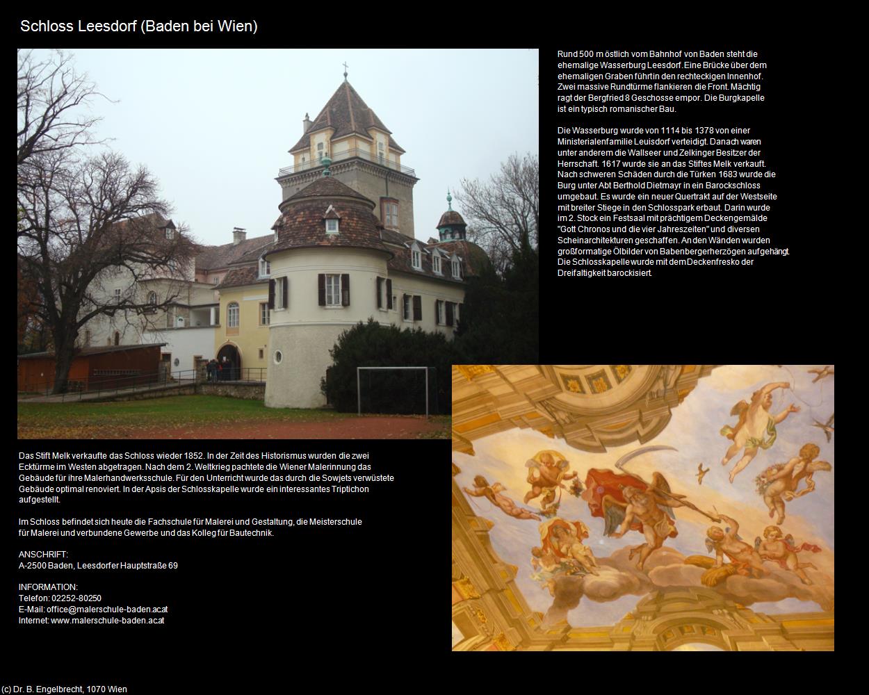 Schloss Leesdorf  (Baden bei Wien) in Kulturatlas-NIEDERÖSTERREICH