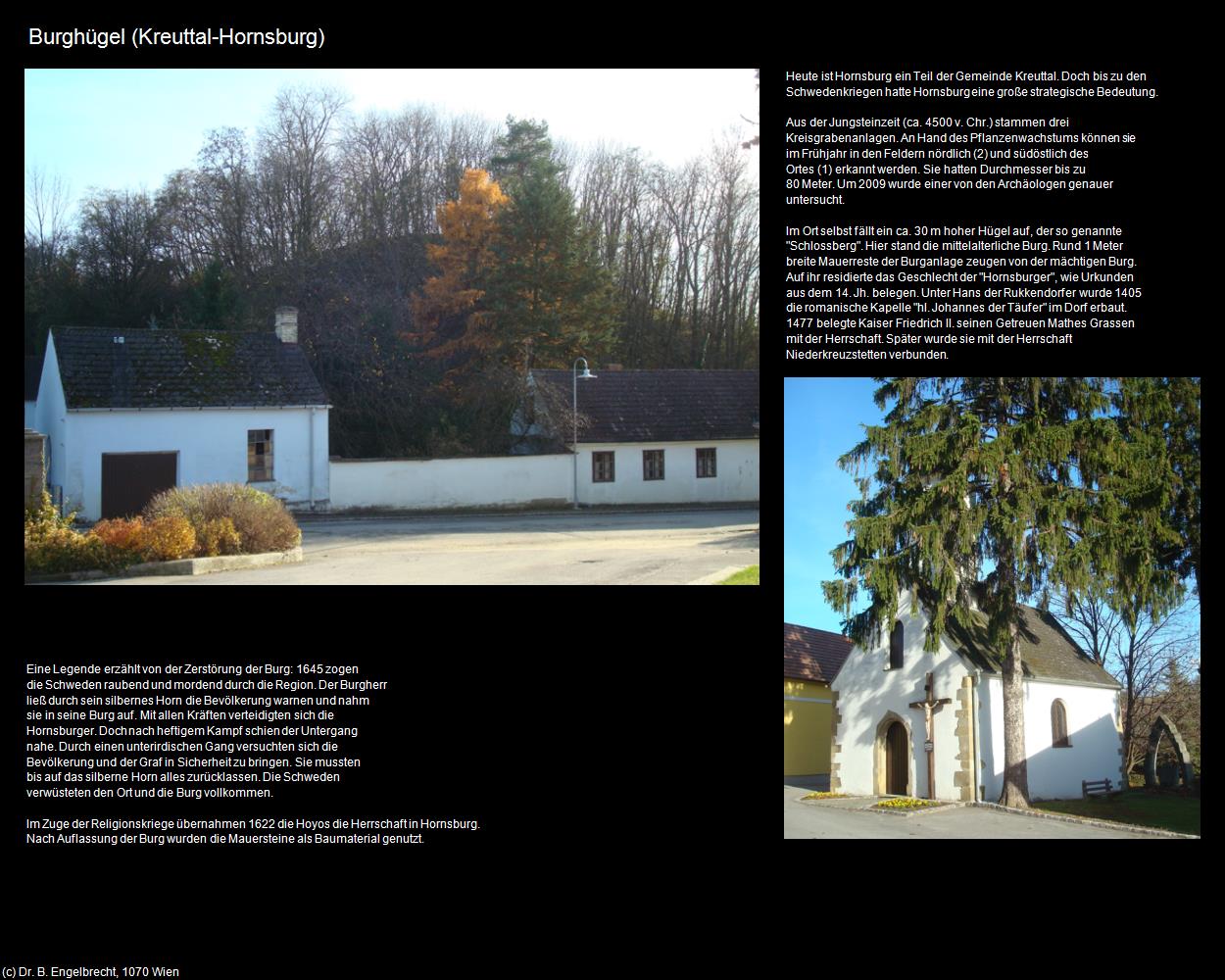 Burghügel (Hornsburg) (Kreuttal) in Kulturatlas-NIEDERÖSTERREICH
