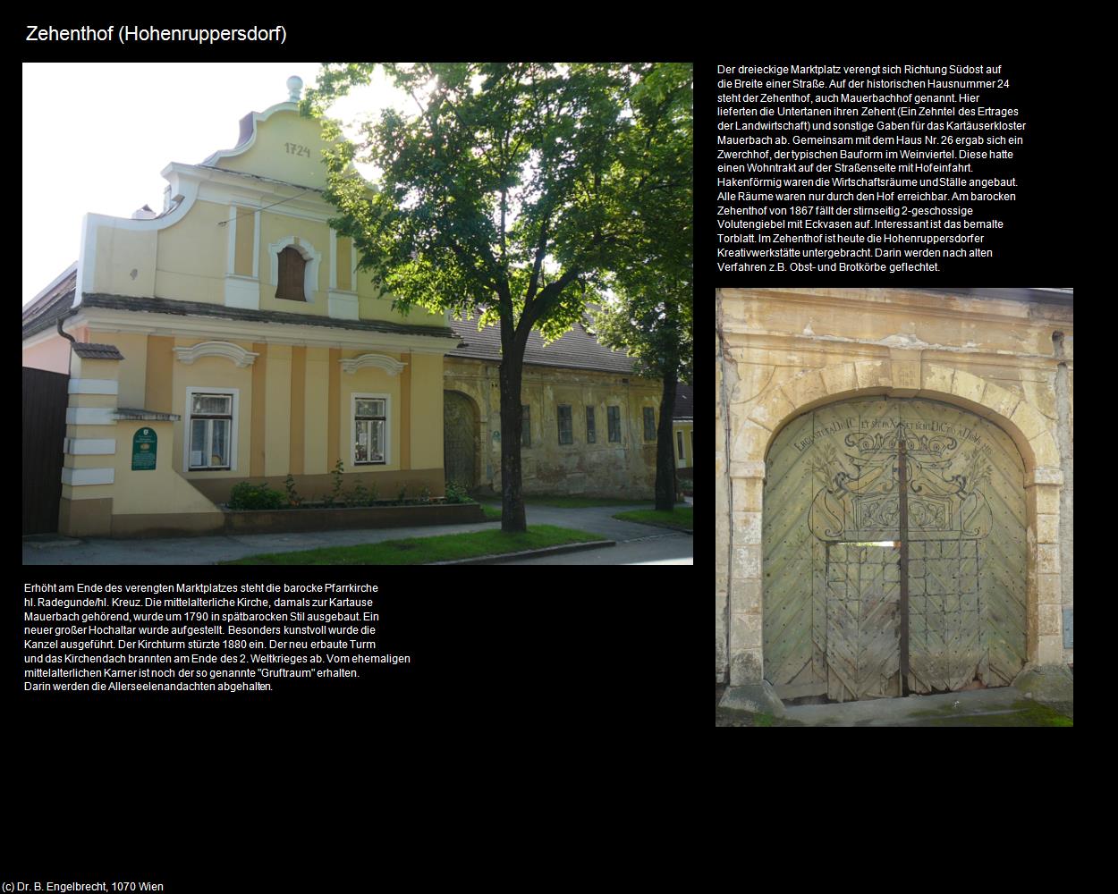 Zehenthof (Hohenruppersdorf) in Kulturatlas-NIEDERÖSTERREICH